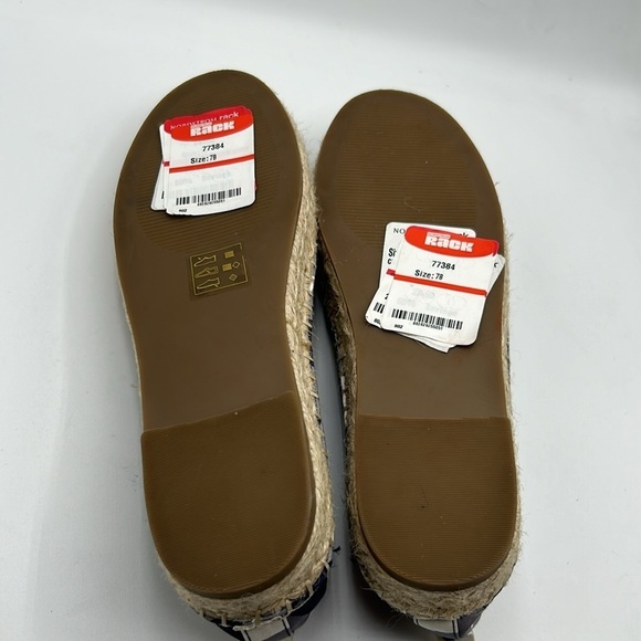 Draper James Georgia Navy Gingham Slip On Espadrilles Size 7 B New with tags! - Picture 8 of 8